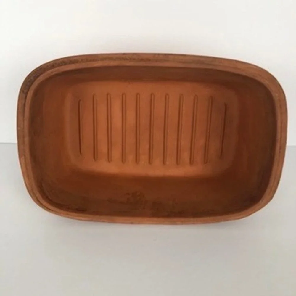 VTG ROMERTOPF #107 Terracotta Clay Baking Dutch Oven Roaster Bay West Germany